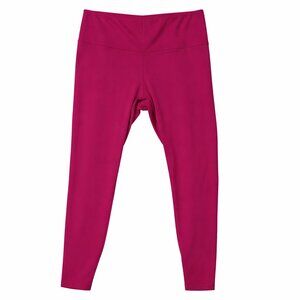 Nike Yoga Magenta High-Rise Cropped Leggings Size XL | Stretch Capri Activewear